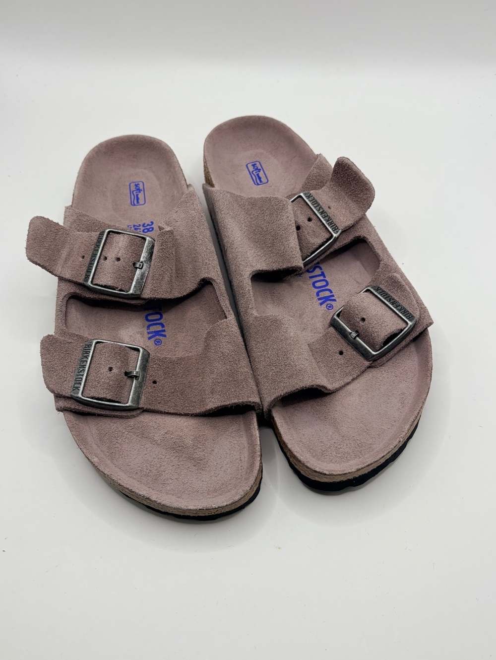 Birkenstock Arizona Soft Footbed Faded Purple Tonal 7 Women No Box